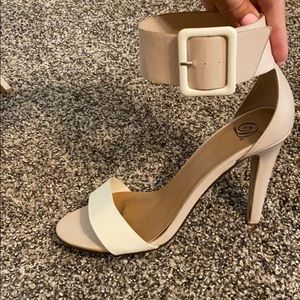 White and Cream Heels